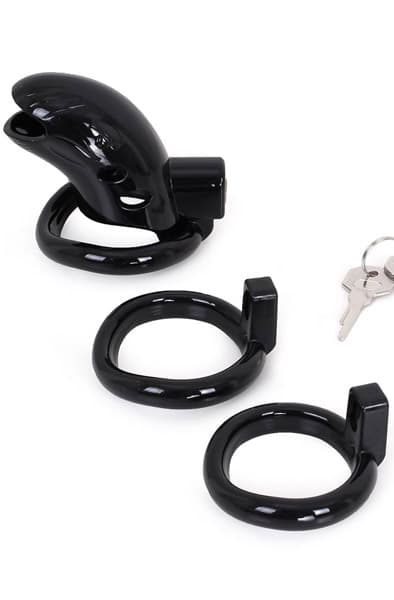 Plastic Chastity Cage Black Kyskhedsbur