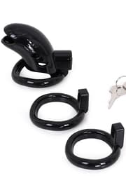 Plastic Chastity Cage Black Kyskhedsbur