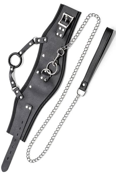 Zenn Collar With Mouth Ring & Leash Panta&Talutushihna