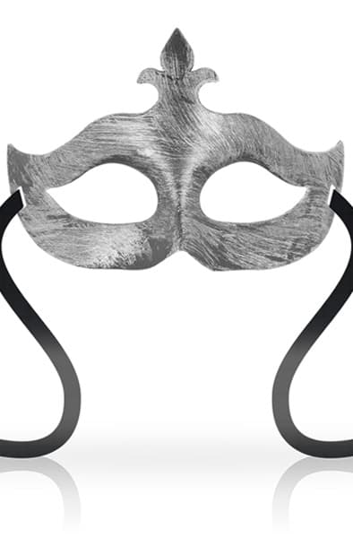 Ohmama Masks Fleur De Lis Eyemask Silver Maske