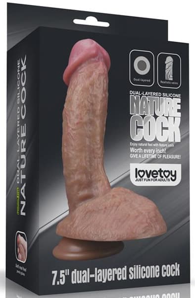 Lovetoy Dual-Layered Silicone Nature Cock 19,5cm Dildo
