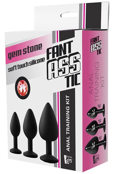 Fantasstic Anal Training Kit Red Stone Anaplugger pakke