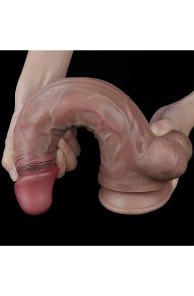 Dual Layered Platinum Silicone Cock 29,5 cm Dildo
