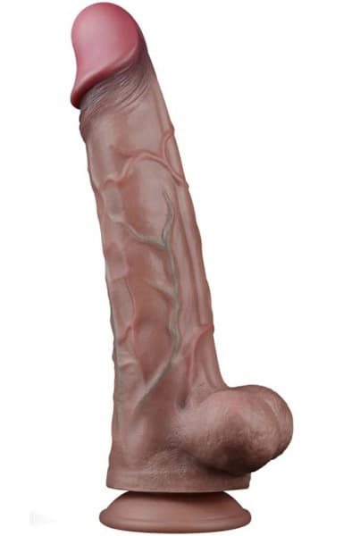 Dual Layered Platinum Silicone Cock 29,5 cm Dildo