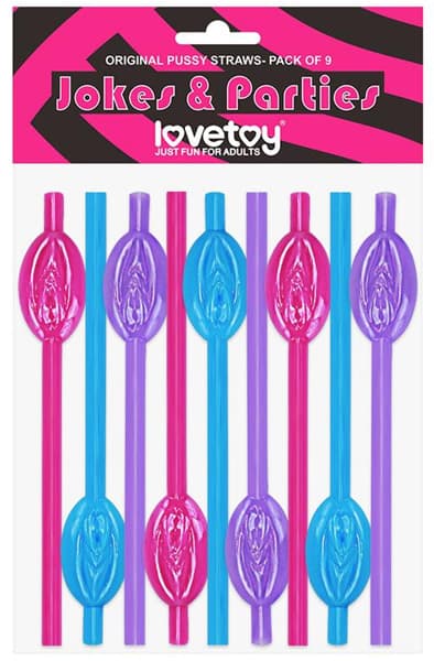 Lovetoy Pussy Straws 9-pack Sugerør
