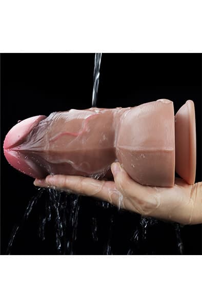 Dual-Layered Silicone Nature Cock 18 cm Dildo