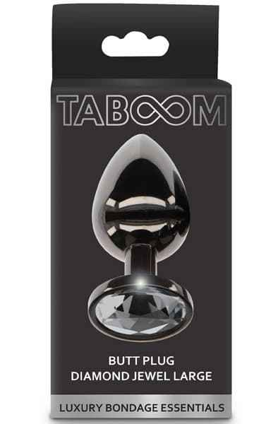 Butt Plug With Diamond Jewel Large