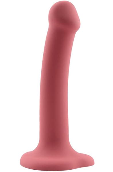 Bouncy Liquid Silicone Flexible Dildo Burgundy 18cm Dildo