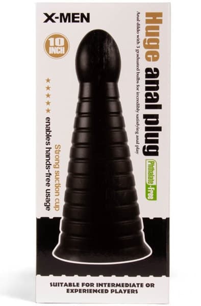 X-Men Huge Anal Plug Black 25,5cm XXL Buttplug