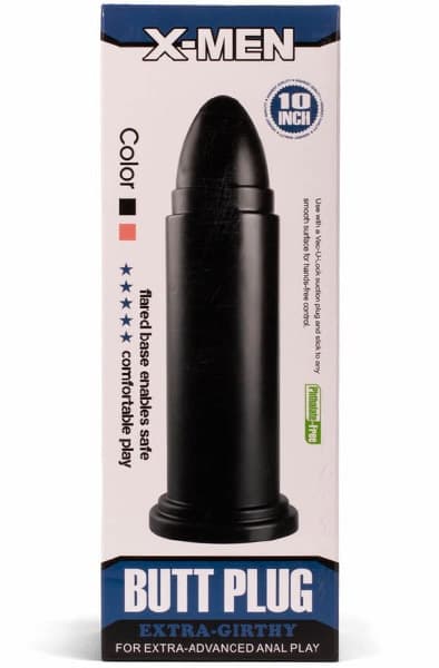 X-Men Huge Butt Plug Black 26 cm XXL Buttplug