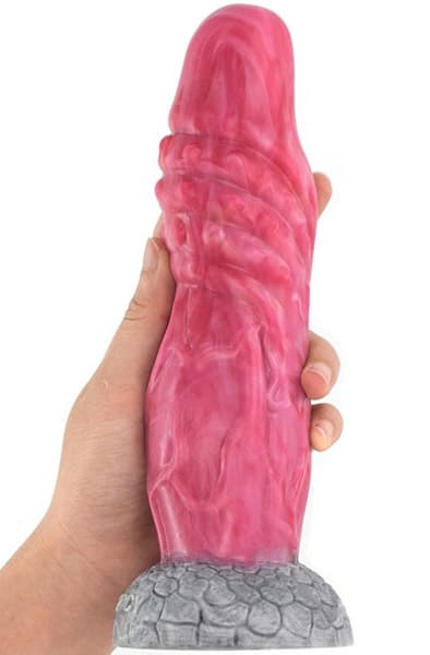 Pink Alien Dildo Monster Verix 25 cm Minivibraattori