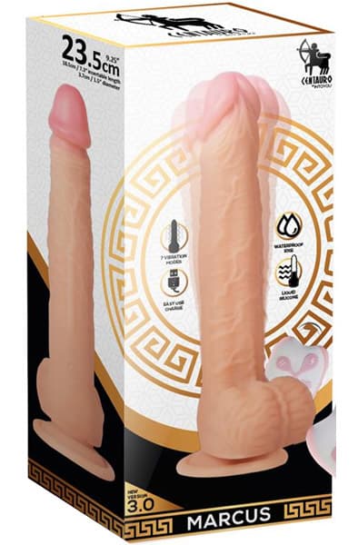 Realistic Vibrating Dildo With Remote Liquid Silicone 24cm Vibrerende dildo