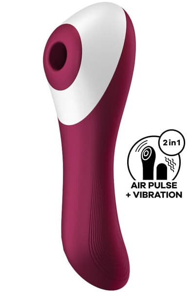 Satisfyer Dual Crush Red Lufttrykksvibrator