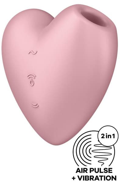 Satisfyer Cutie Heart Light Red Paineilmavibraattori