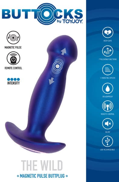 The Wild Magn Pulse Vibrating Plug Fjärrstyrd analplugg