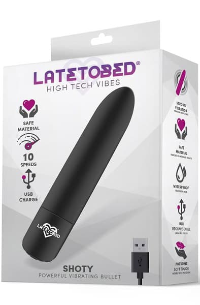 Shoty Powerful Vibrating Bullet 10-Speed USB Bulletvibrator