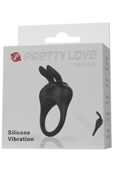 Pretty Love Davion Rabbit Vibrator Ring Penisring med vibrator