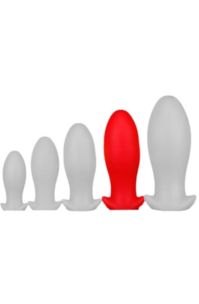 Eggplay Silicone Plug Saurus Egg Red XL Grovere analplugg