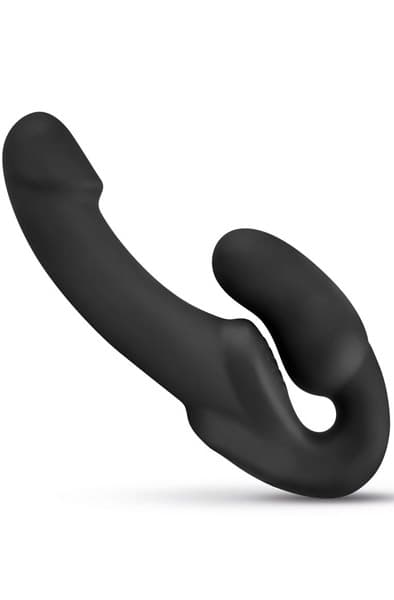 Morgan Strapless Strap-On Dildo Black 22 cm Strap-on