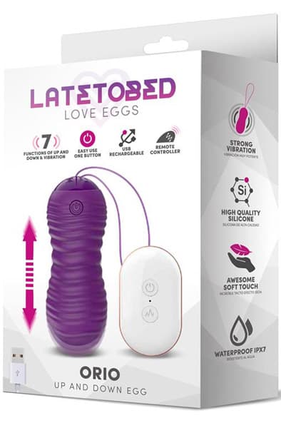 Orio Vibrating Up & Down Egg Purple Vibrerande ägg