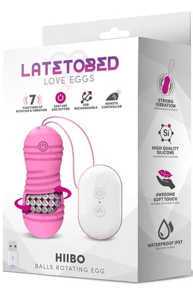 Hiibo Balls Vibrating & Rotating Egg Pink Vibrerende egg