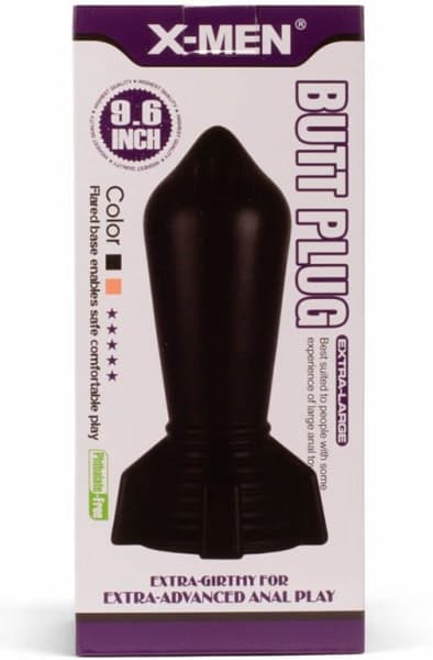 X-Men Huge Butt Plug Black 24 cm