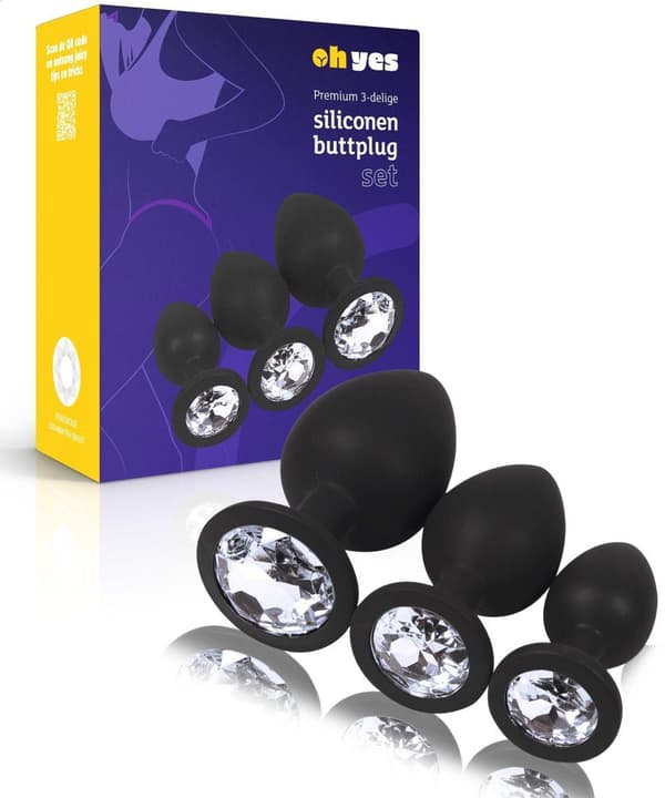 Anal Plug til kvinder og mænd - Triple Butt Plug Sæt - Anal plug set