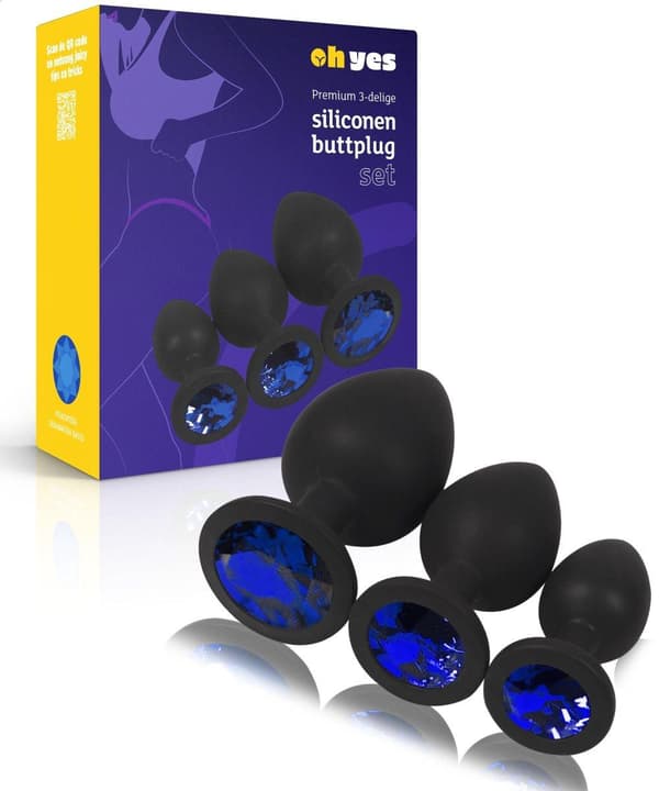 Anal Plug til kvinder og mænd - Triple Butt Plug Sæt - Anal plug set