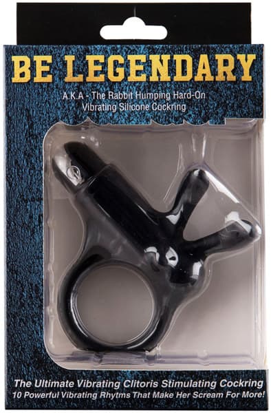 The Rabbit Humping Hard-on Vibrating Silicone Cockring Penisring med vibrator
