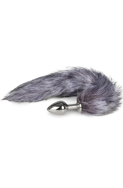 Fox Tail Plug No. 6 Silver Analplugg med hale