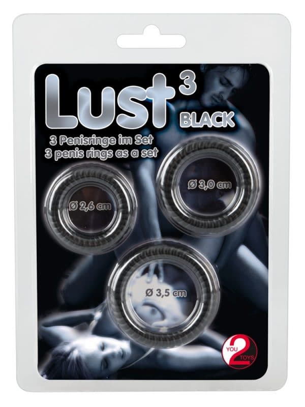 LUST 3 PENISRING 3 PACK