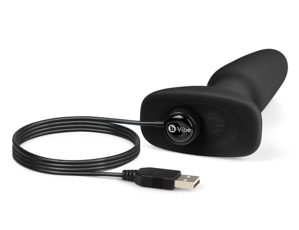 B-VIBE FJERNBETJENT RIMMING PLUG – SORT