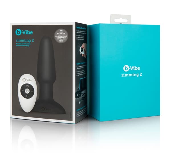 B-VIBE FJERNBETJENT RIMMING PLUG – SORT