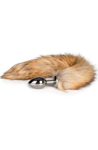 Fox Tail Plug No. 2 Silver Analplug med hale