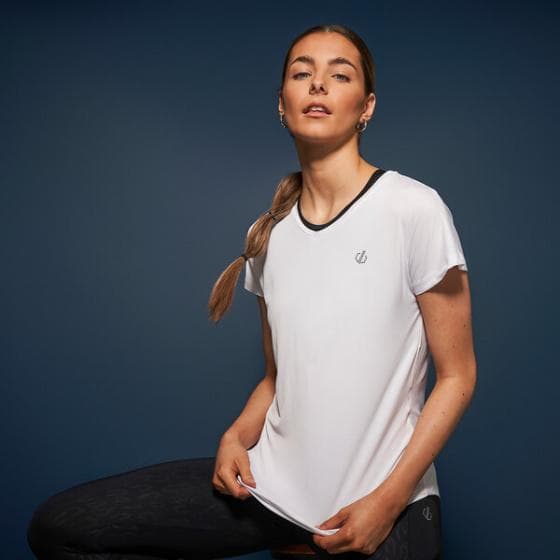 sporttröja Agleam dam polyester vit storlek 46