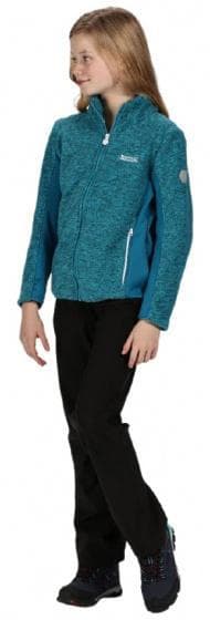 väst Highton junior fleece turkos storlek 98-104