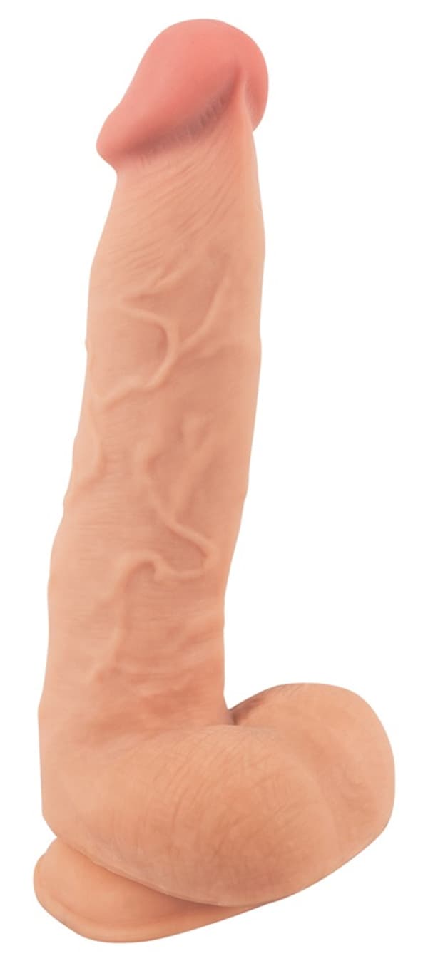 Dildo med rörlig hud 24.7 cm