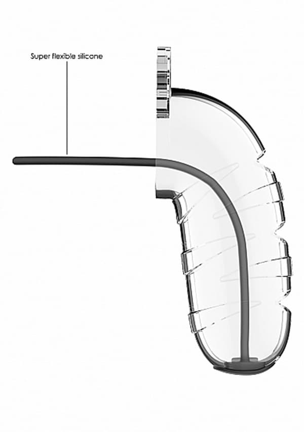 Model 17 - Chastity 14 cm - Cage with Silicone Urethal Sounding