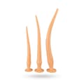 Miniatyrbilde 1 av 2: Super Long Flexible Butt Plug Set - skin-coloured light