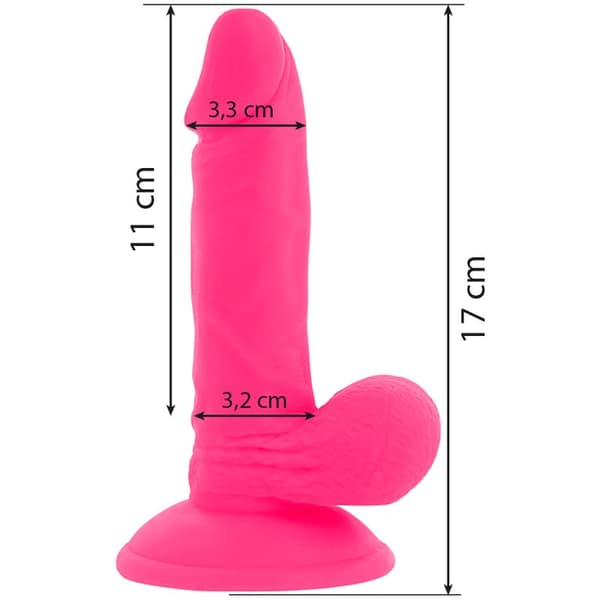 DIVERSIA FLEKSIBEL VIBRERENDE DILDO 17 CM – PINK