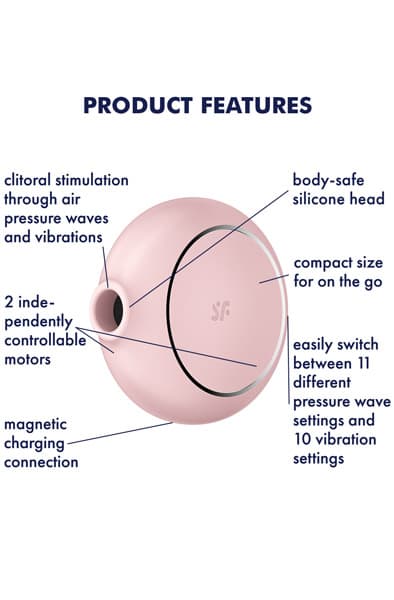 Satisfyer Pro To Go 3 Rose Air pressure vibrator