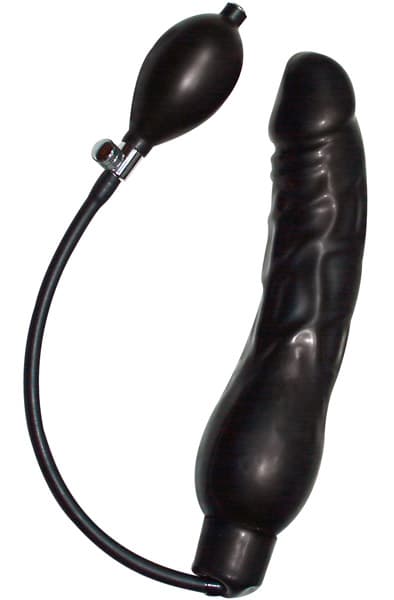 Black Latex Balloon Large 24 cm Oppblåsbar dildo