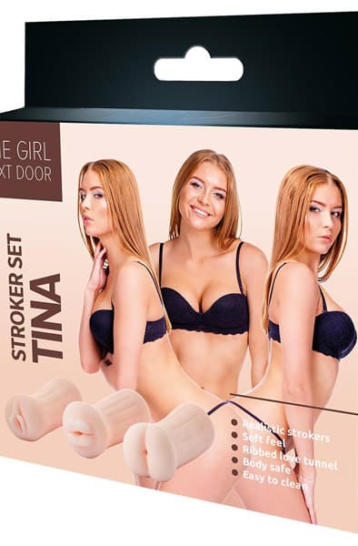 The Girl Next Door Tina Stroker Set Masturbator pakke