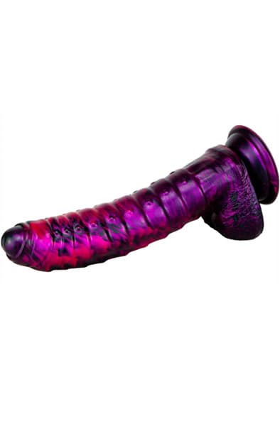 Metallic Fantasy Dildo Gasix Purple/Black 20,5 cm Dragon dildo