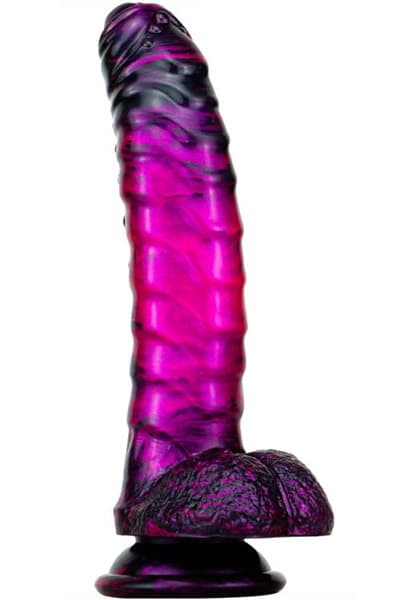 Metallic Fantasy Dildo Gasix Purple/Black 20,5 cm Dragon dildo