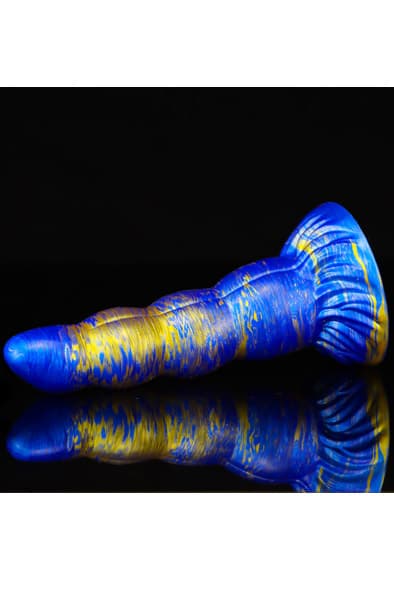 Metallic Fantasy Dildo Scopio Blue/Gold 19 cm Dragon dildo