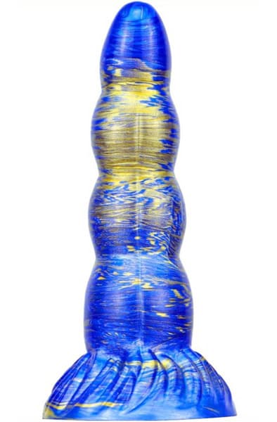 Metallic Fantasy Dildo Scopio Blue/Gold 19 cm Dragon dildo