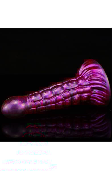 Metallic Fantasy Dildo Ninja Purple/Black 19 cm Dragon dildo