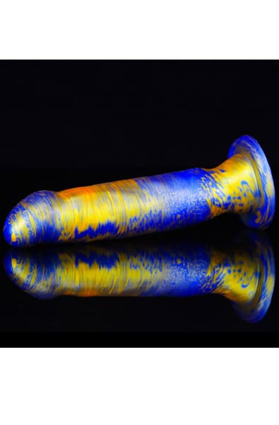 Metallic Fantasy Dildo Marbex Blue/Gold 19 cm Dragon dildo