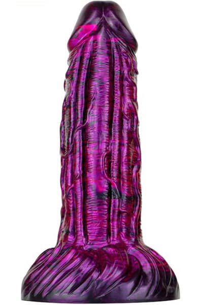 Metallic Fantasy Dildo Gentax Purple/Black 18,5 cm Dragon dildo